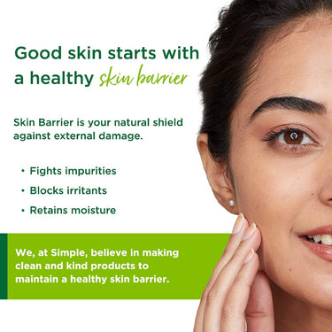 Simple Kind to Skin Replenishing Rich Moisturiser| Face Cream for All Skin Types| Sensitive Skin, 125 ml & Moisturising Facial Wash Facewash, No Soap 150 ml
